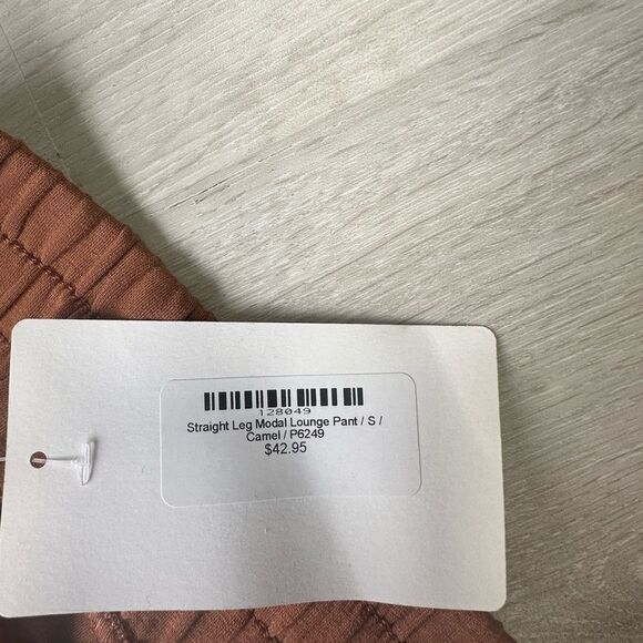 Rae Mode Modal Poly Span Straight Lounge Pants w/ Pockets Mocha size Small nwt - Picture 5 of 5